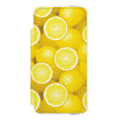 Lemon Pattern 2 Incipio iPhone Portemonnee Hoesje (Voorkant Agenda)