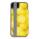 Lemon Pattern 2 Incipio iPhone Portemonnee Hoesje (Agenda Achterkant)