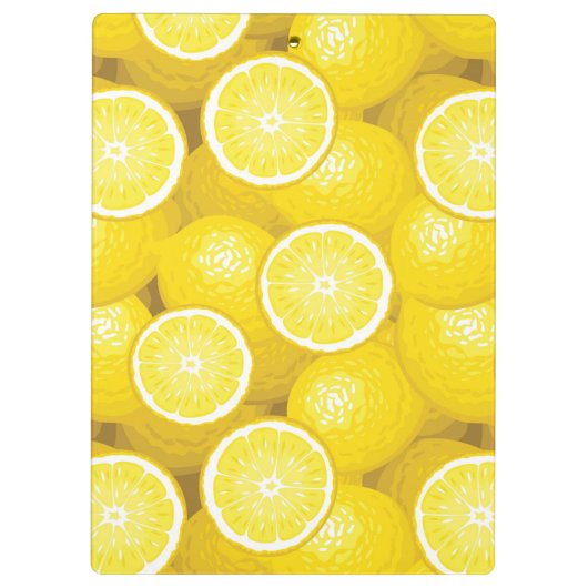 Lemon Pattern 2 Klembord (Achterkant)