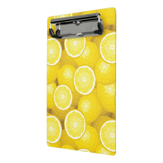 Lemon Pattern 2 Mini Klembord (Angled2)