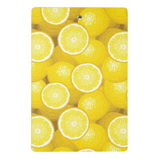 Lemon Pattern 2 Mini Klembord (Achterkant)