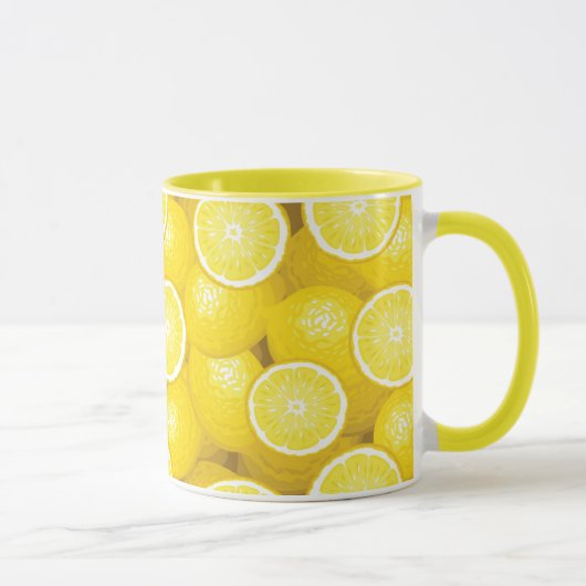Lemon Pattern 2 Mok (Rechts)