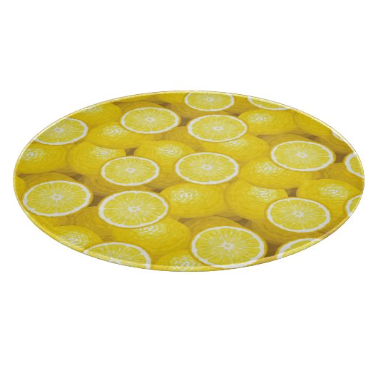 Lemon Pattern 2 Snijplank (Hoek)