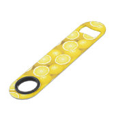 Lemon Pattern 2 Speed Flessenopener (Voorkant Gekanteld)