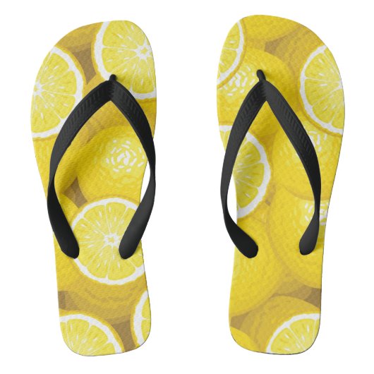 Lemon Pattern 2 Teenslippers (Voetbed)