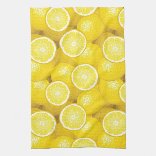 Lemon Pattern 2 Theedoek (Verticaal)