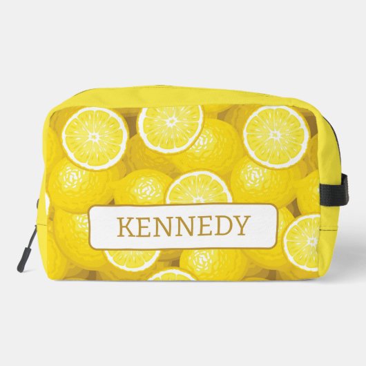Lemon Pattern 2 Toilettasje (Achterkant)