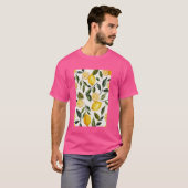 Lemon Pattern Art Fruit T-shirt (Voorkant volledig)