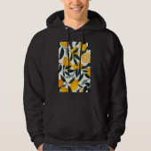 Lemon Pattern Art Minimalist Fruit 1 Hoodie (Voorkant)