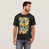 Lemon Pattern Art Minimalist Fruit 1 T-shirt (Voorkant volledig)