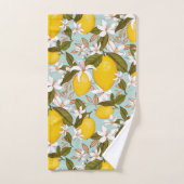 Lemon Pattern Bad Handdoek (Handdoek)