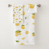 Lemon Pattern Bad Handdoek (Insitu)