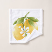 Lemon Pattern Bad Handdoek (Wasdoekje)