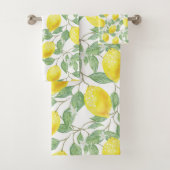 Lemon Pattern Bad Handdoek (Insitu)