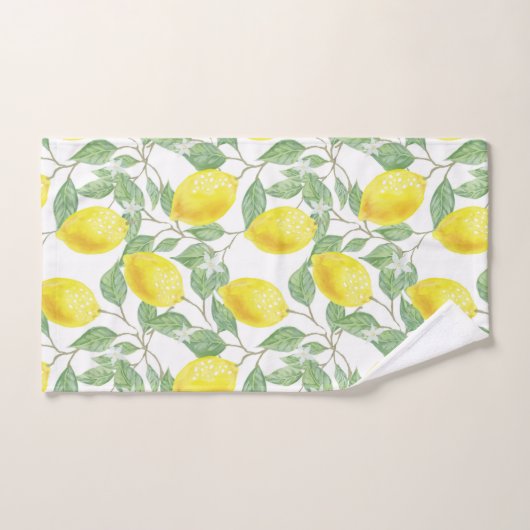 Lemon Pattern Bad Handdoek (Handdoek)