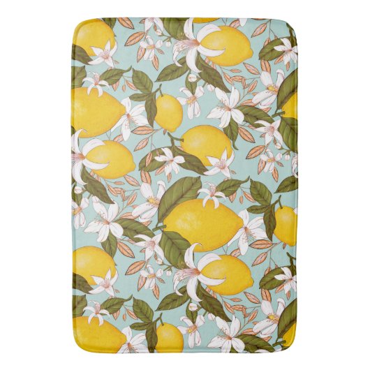 Lemon Pattern Badmat (Voorkant Verticaal)