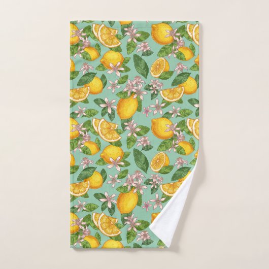 Lemon Pattern Bath Towel set Bad Handdoek (Handdoek)