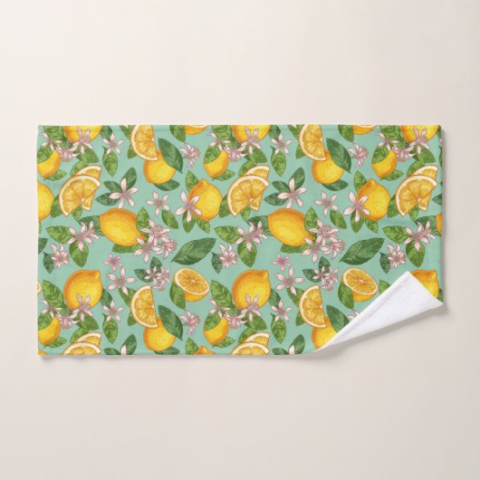 Lemon Pattern Bath Towel set Bad Handdoek (Handdoek)