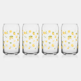 Lemon Pattern Blikvorm Glas