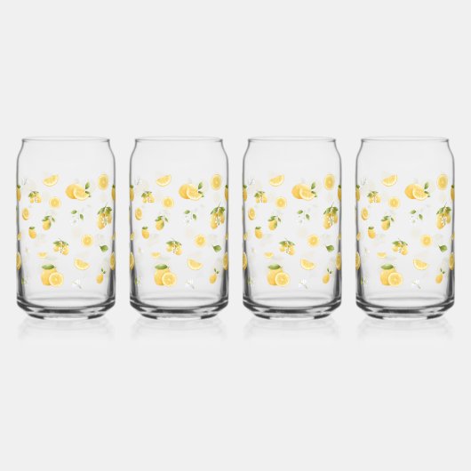 Lemon Pattern Blikvorm Glas (Links)