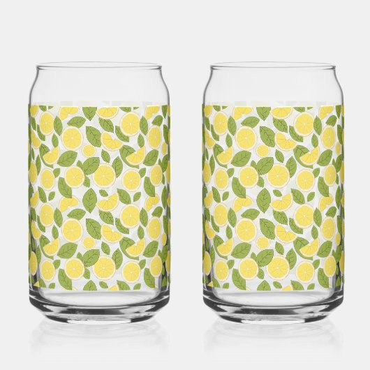 Lemon Pattern Blikvorm Glas (Links)