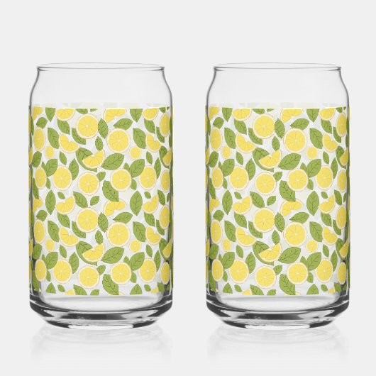 Lemon Pattern Blikvorm Glas (Rechts)