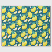 Lemon Pattern Cadeaupapier (Vlak)