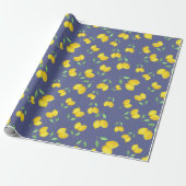 Lemon Pattern Cadeaupapier (Uitgerold)