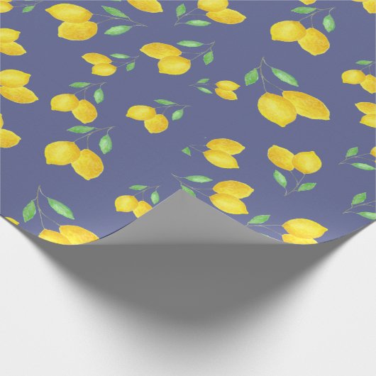 Lemon Pattern Cadeaupapier (Hoek)