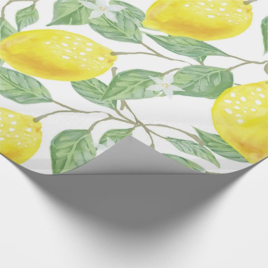 Lemon Pattern Cadeaupapier (Hoek)