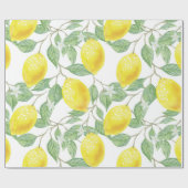 Lemon Pattern Cadeaupapier (Vlak)