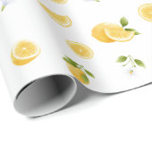 Lemon Pattern Cadeaupapier (Rol Hoek)
