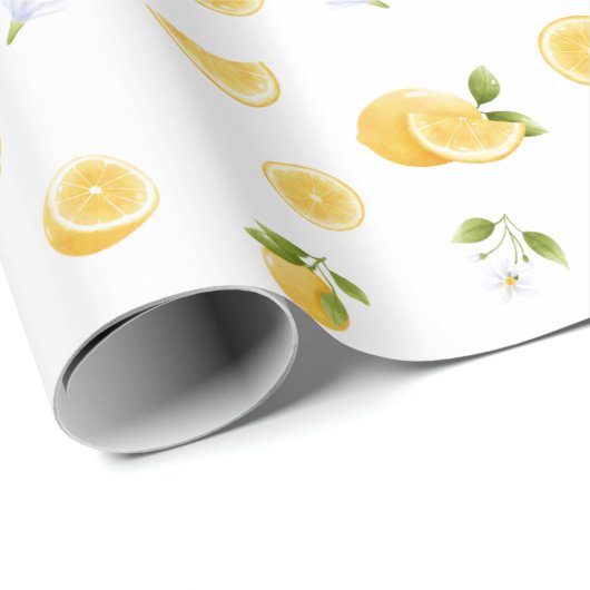 Lemon Pattern Cadeaupapier (Rol Hoek)