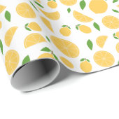 Lemon Pattern Cadeaupapier (Rol Hoek)