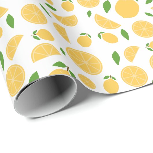 Lemon Pattern Cadeaupapier (Rol Hoek)