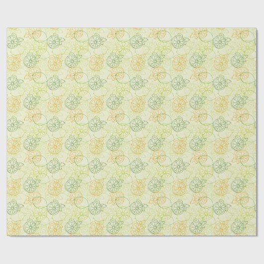 Lemon Pattern Cadeaupapier (Vlak)
