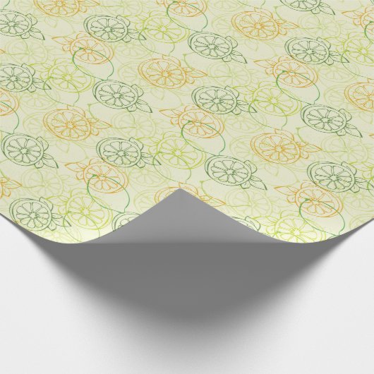 Lemon Pattern Cadeaupapier (Hoek)