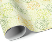 Lemon Pattern Cadeaupapier (Rol Hoek)
