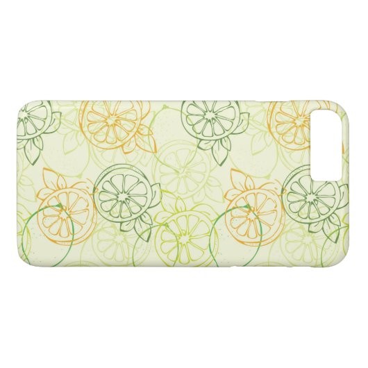 Lemon Pattern Case-Mate iPhone Case (Achterkant (Horizontaal))
