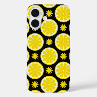 Lemon Pattern iPhone 16 Hoesje
