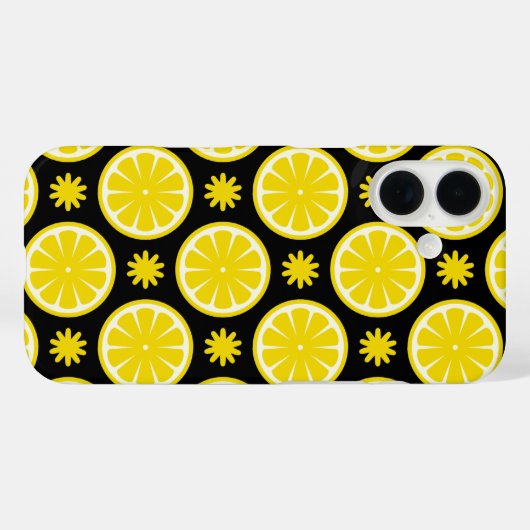 Lemon Pattern Case-Mate iPhone Case (Achterkant (horizontaal))