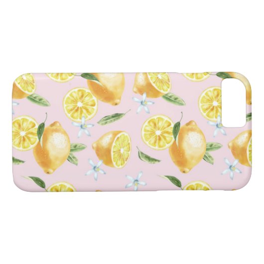 Lemon Pattern Case-Mate iPhone Case (Achterkant (Horizontaal))