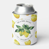 Lemon Pattern Custom Wedding Koelboxxen Blikjeskoeler (Blikje Voorkant)