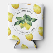 Lemon Pattern Custom Wedding Koelboxxen Blikjeskoeler (Voorkant)