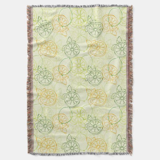 Lemon Pattern Deken (Voorkant Verticaal)