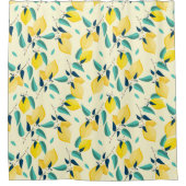 Lemon Pattern Douchegordijn (Voorkant)