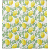 Lemon Pattern Douchegordijn (Voorkant)