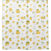 Lemon Pattern Douchegordijn (Voorkant)