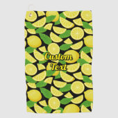 Lemon Pattern Golfhanddoek (Voorkant)