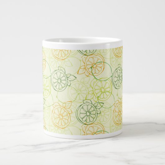 Lemon Pattern Grote Koffiekop (Voorkant)